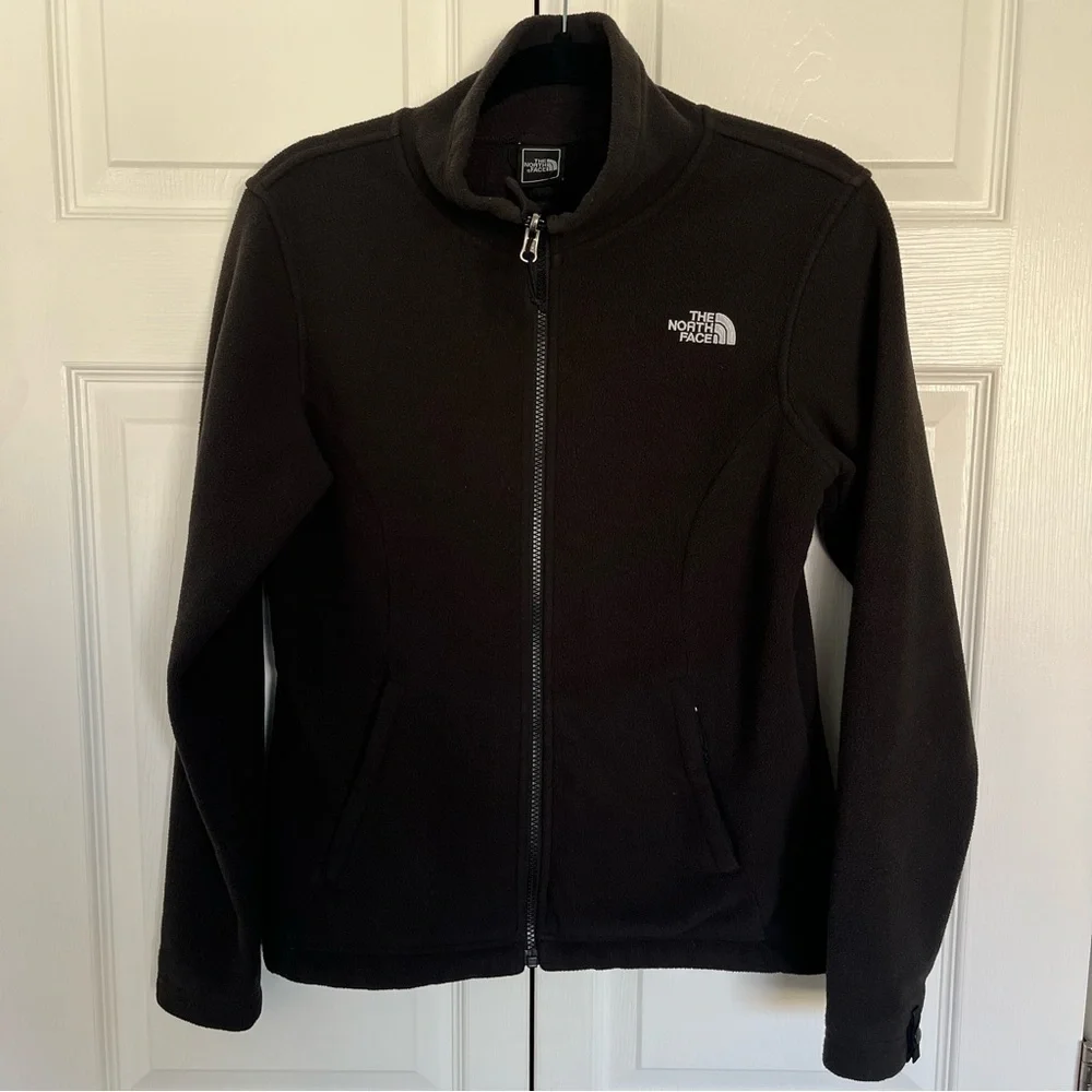 Black Women’s The North Face Zip Up Fleece Zip Up Jacket Size S